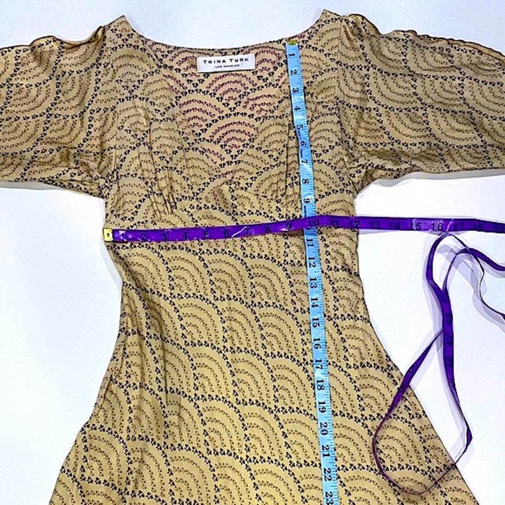 Trina Turk Satin Micro Butterflies Dress - Picture 3 of 6
